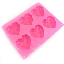 Picture of DIAMOND HEARTS SILICONE MOULD